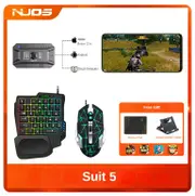 M1 Pro Mobile Controller Gaming Keyboard Mouse Converter BT V5.0 Programmable Adapter Support IOS Android System Set 5