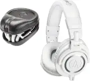 Audio-Technica ATH-M50x Sound-Isolating Monitor Headphones (White) with...