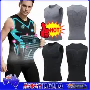 Shaperluv - Shaperluv Male Shaper Tank, Chest Gynecomastia Compression Tank Top~