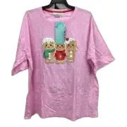 Peter Alexander Gingerbread Shortie Cotton Pyjama Set for Women, Multicoloure...
