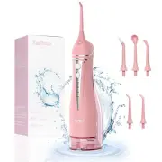 Water Flosser Teeth Pick: Rechargeable Cordless Oral Irrigator 300ML Portable...