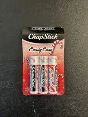 ChapStick Lip Balm Candy Cane Limited Edition Holiday Flavor 3 Pack NEW - #327