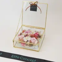 在飛比找誠品線上優惠-【Elite Concept 一禮莊園】珠寶盒永生花 - 金