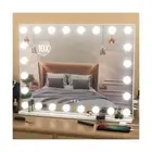 AJJSSA Vanity Mirror with Lights, 32"x 24" Large Hollywood Lighted Makeup Mir...