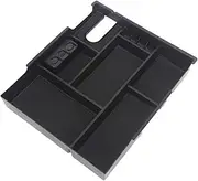 GUERBEIS Car Interior Center Console Armrest Storage Box,Fit for Toyota, Tundra 2019-2014 Organizer Tray Vehicle Console storage box unit