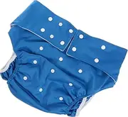 EXAOMBLE 1Pc Adjustable Washable Adult Diaper Reusable Cloth Nappy for Incontinence Protection Comfortable Design with Dual Button for Men Women