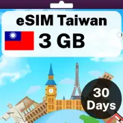 eSIM Taiwan - 3 GB - 30 Days - Travel eSIM | QR code activation