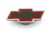 Proform Air Cleaner Wing Nut Large Chrome Chevrolet Bowtie Black/Red Emblem