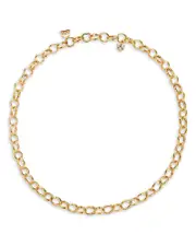 Temple St. Clair 18K Yellow Gold Diamond Open Arno Chain Necklace, 18