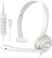 HW02 USB Headset with Microphone Noise Cancelling &in-line Control