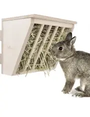 Niteangel Pet Wooden Hay Bin Manger Large Size