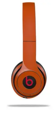 Skin Wrap for Beats Solo Wireless 2 3 4 Solids Burnt Orange SKIN ONLY