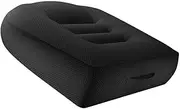SUIOPPYUW Height Rise Car Cushion U Shape for Free Leg Operation Stronger Support Polyester Car Coccyx Cushion Car Chair Cushion, Black, Style D