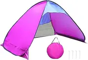 Beach Shade Canopy - Portable Beach Shade Sun Canopy with UV Protection,Lightweight UV Protection Cabana with Ventilation for Fishing Camping Park Outdoor Activity Picnics