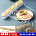 Food Wrap Dispenser Plastic Cutter Foil Cling Film Storage Holders Box Kitchen