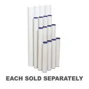 Marbig Mailing Tube Pack of 4 Pieces White Lids Included Premium High Quality