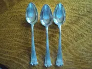3 TEASPOONS 1914 INTERNATIONAL SILVER CONTINENTAL PATTERN 1847 ROGERS