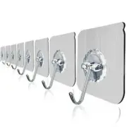 10 Strong Seamless Hooks Holds 22 lb Kitchen Bath Tools Pictures Decorations