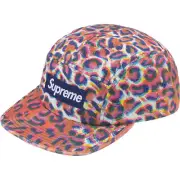 Supreme Washed Chino Twill Leopard Camp Cap BRAND NEW FREE GROUND SHIPPING!!