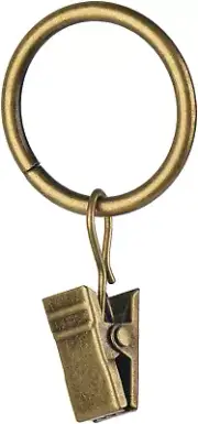 30 PCS Antique Brass Clips Curtain Hooks for Curtain Rod, This Small Drapery Cur