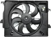 Car Radiator Cooling Fan Assembly，Compatible with KIA Rio K2 ，Compatible with Hyundai Accent 2012-2016 25380-1R000 25380-4X050 25380-1R050