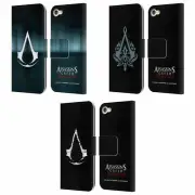 ASSASSIN'S CREED REVELATIONS LOGO LEATHER BOOK CASE FOR APPLE iPOD TOUCH MP3