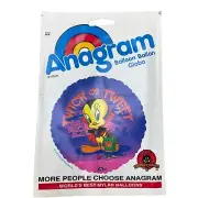 Anagram Looney Tunes Vintage Mylar Balloon Tweety Bird Twick or Tweet Halloween