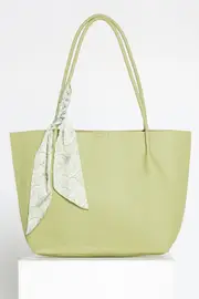 Faith Tote Bag & Clutch - Pistachio