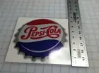 COCA COLA PEPSI COLA DECAL SODA CAP STICKER 8"