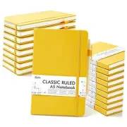 18 Pack Journal Notebook for Work, Business Notebook Bulk Hardcover 18 Yellow