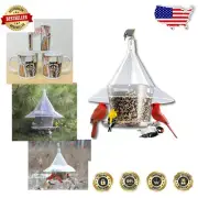 Large Squirrel-Proof Bird Feeder - 17'' Diameter, Crystal Clear for Easy Viewing