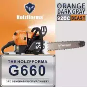 92cc Holzfforma G660 Gasoline Chain Saw Power Head 4 Pack 4 Chainsaws included