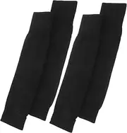 [Kisangel] 2 Pair Youth Shin Guard Sleeves Football Leg Sleeves Compression Socks for Sports Elastic Calf Socks