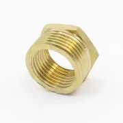 3/4" PT Male to 1/2" PT Female Hex Threaded Bushing Piping Connector Adapter