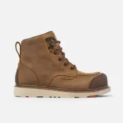 BRUNT Workwear Men's 6" Marin Brunt Toe Composite Toe Waterproof Wedge Work Boot