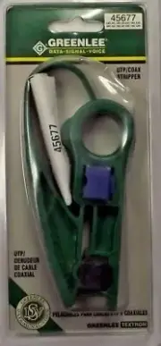Greenlee 45677 Kwik Stripper Catv/Utp Coax Stripper With Cartridge USA