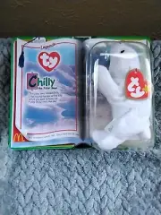 Ty Beanie Baby Chilly the Polar Bear. Legions Collection. Retired & Rare.