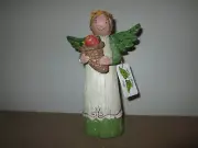 NWT WINGS OF WHIMSY Abundant Blessings Angel Laura Benge Figurine 8" Figure Doll