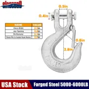 5/16" Synthetic Cable Rope Winch Clevis Hook For Honda Talon Pioneer 700 1000