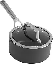 Ninja Foodi ZeroStick Saucepan with Lid, 16 cm Diameter, Black