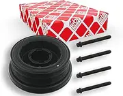 febi bilstein 33602 Pulley Decoupled, for crankshaft with screws, Pack of 1