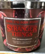 Bath and Body Works STRANGER THINGS "THE DEMOGORGON" 3-wick Candle