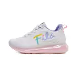 FILA 草寫LOGO 全氣墊女慢跑鞋 白粉 KAORACER 5J927V156