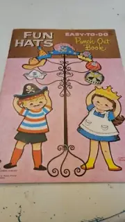 Whitman 1962 FUN HATS Easy-to-do PUNCH-OUT Book