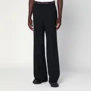 [GUCCI] Blue cotton blend pants 46 IT Blue