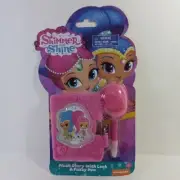 New In Package Shimmer and shine Plush Diary w/ lock keys & fuzzy pen gift Set