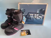 Vans Encore Snowboard Boots BOA Lacing Size 9 Women Black Pink - NEW