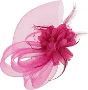 [LIFKOME] Fascinator Headband for Women Elegant Tea Party Bridal Headdress Comfortable Fit Vintage Hair Accessory with Durable Craftsmanship for Weddings Special Events
