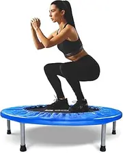 BCAN 36" Non-Foldable Fitness Trampoline, Max Load 170lbs,Stable & Quiet Small Trampoline Exercise Rebounder for Adults Indoor/Garden Workout