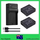 2x Battery + Led Charger DMW-BLG10 DMW-BLE9 for Panasonic LUMIX GX85 GF5 GF6 GX7